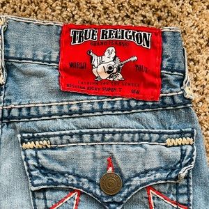 True Religion Straight jeans button flap pockets sz 34x34